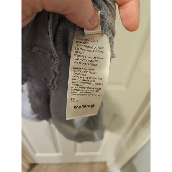 Free People‎ We the Free Under The Sun Tee in Denim Gray Womens Small Oversized - Picture 5 of 7